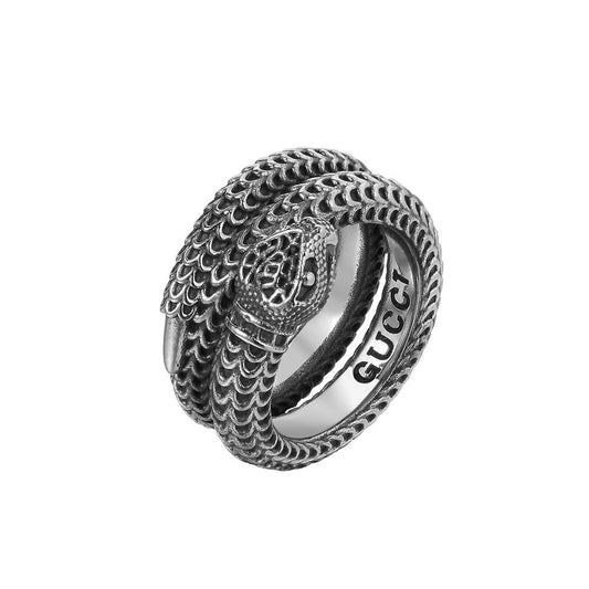 Scaly Snake Titanium Steel Ring for Men