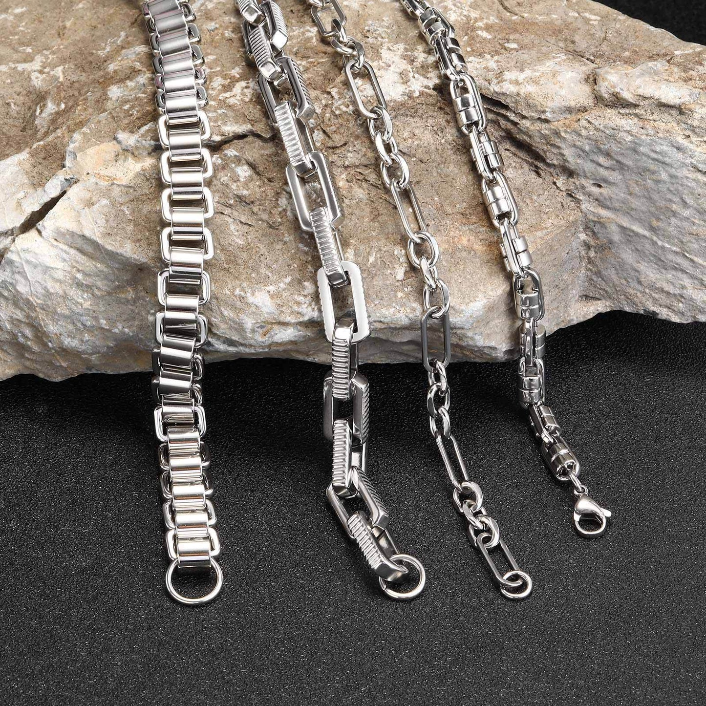 Planderful Mens Stainless Steel Bracelet Handmade For Men