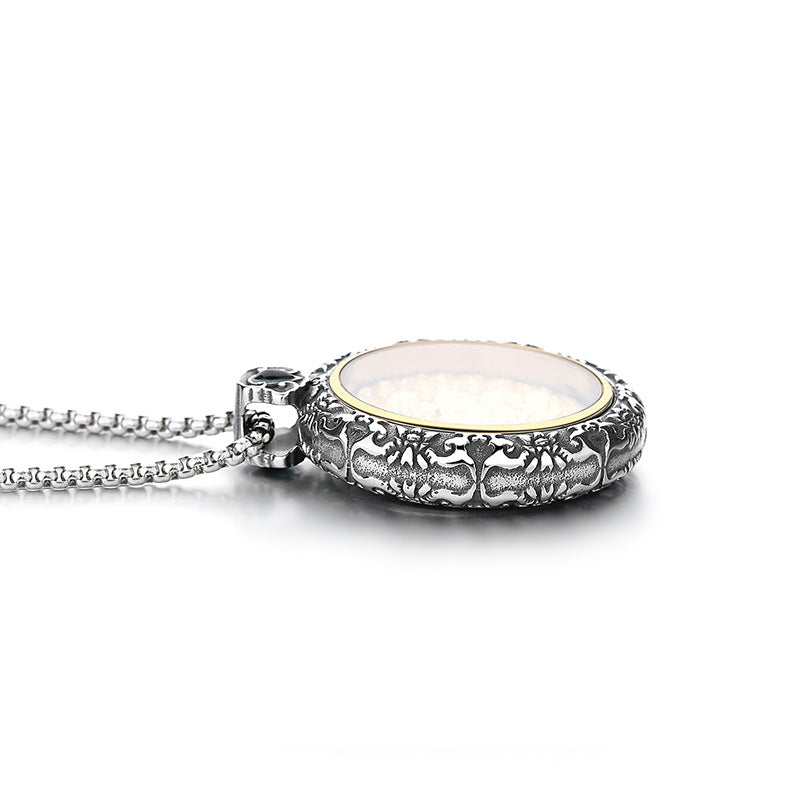 Steel Necklace – Statement Eight Guardians Zodiac Amulet