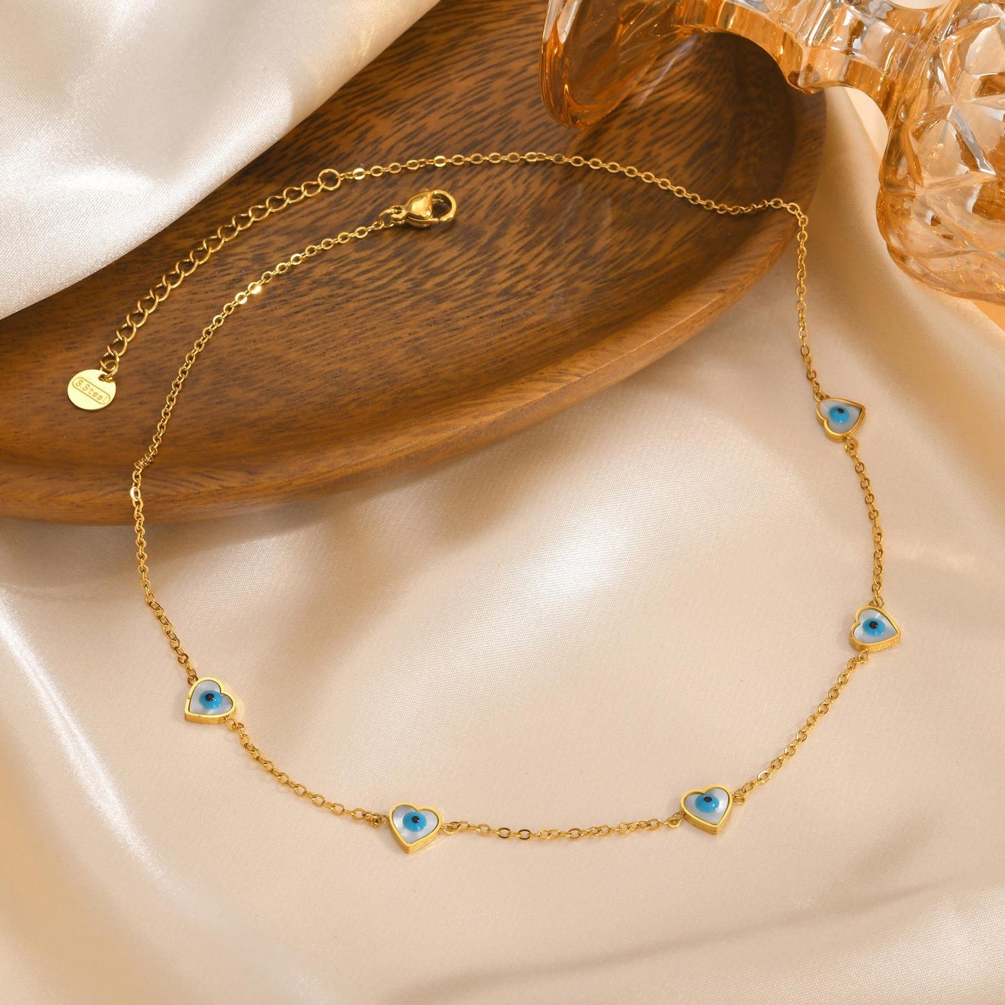 Fashion Personality Stainless Steel White Shell Necklace