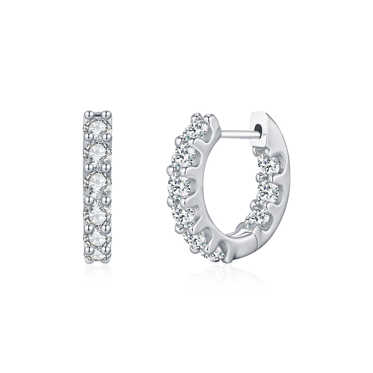 Planderful Moissanite Sparkling Earrings – High-End Light Luxury Design