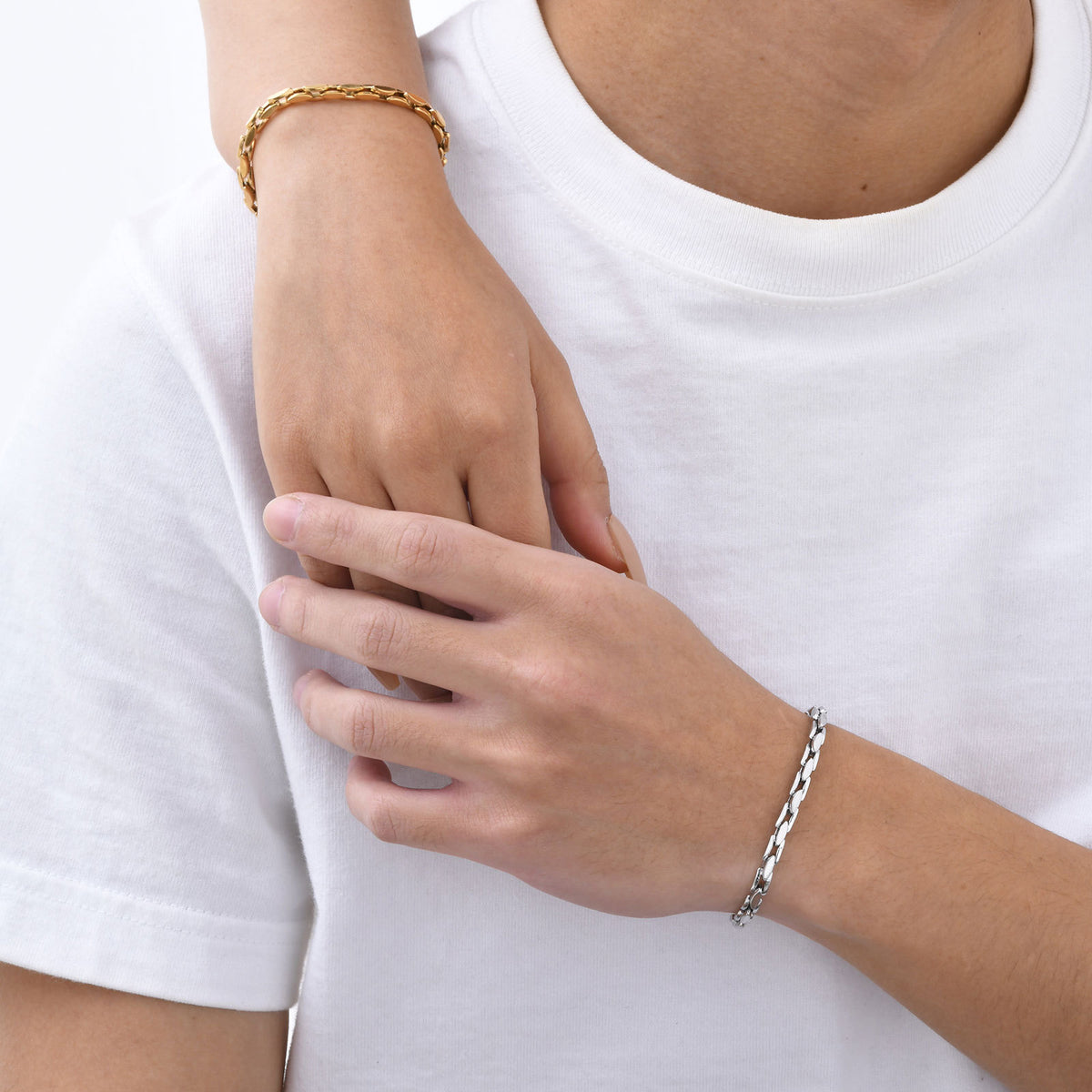 Couple Bracelets Handmade Chain Stainless Steel Bracelet Unisex