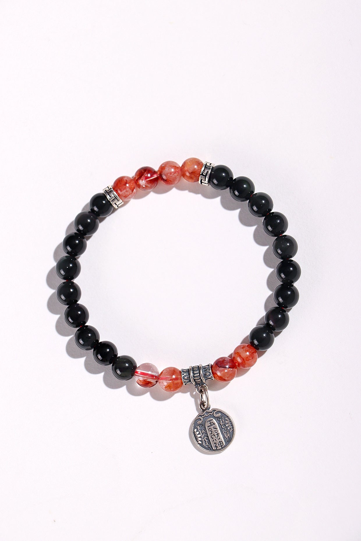 Planderful Fortune's Favor Bracelet – Elegant Obsidian Beaded Design