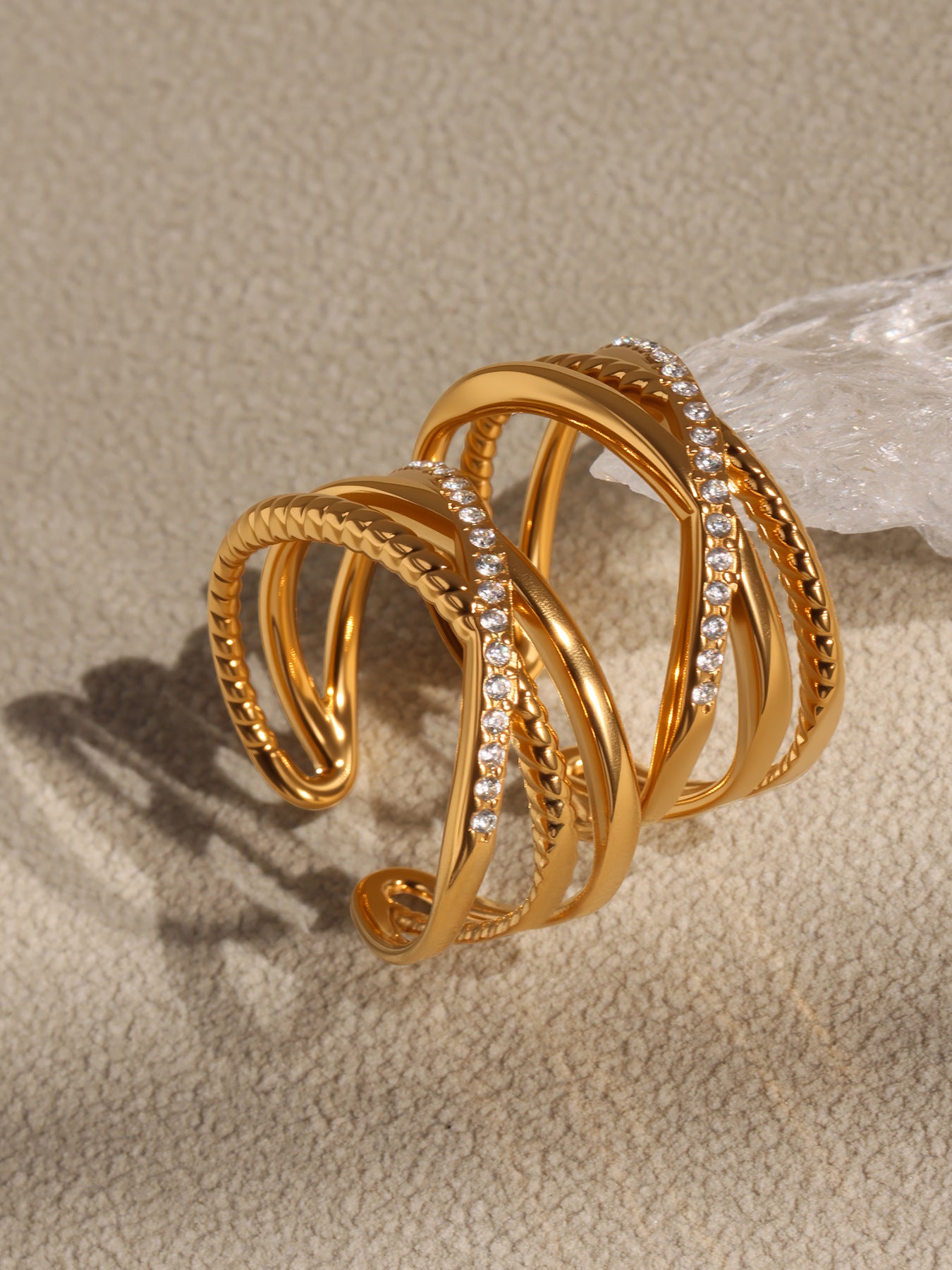 Planderful Everyday Genie Adjustable Zircon Ring Women