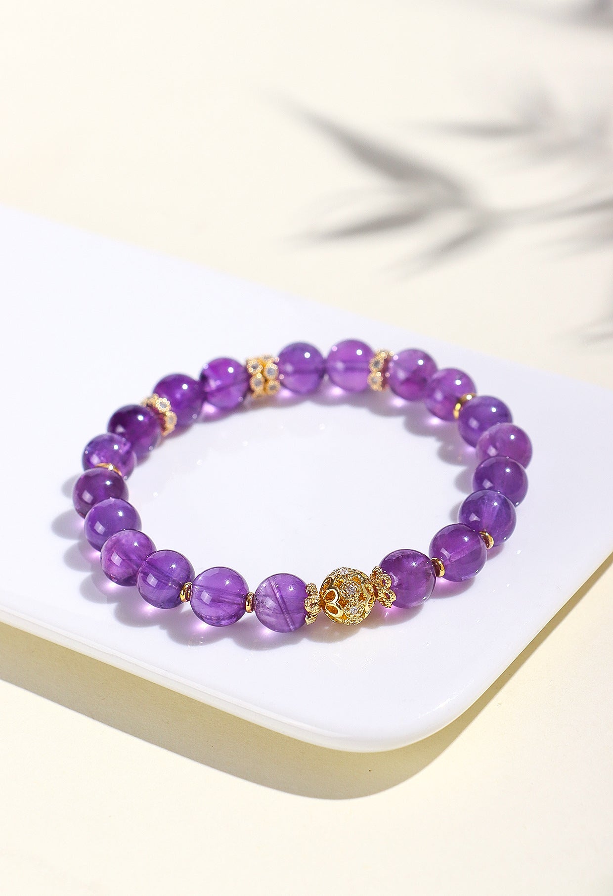 Planderful Fortune's Favor Bracelet – Good Luck Amethyst Beaded Design