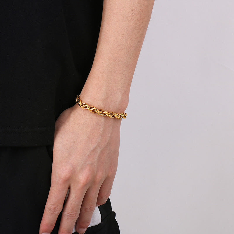 Luxury Minimalist Twisted Chain Couple Necklaces for Men and Women - Planderful Everyday Genie Collection