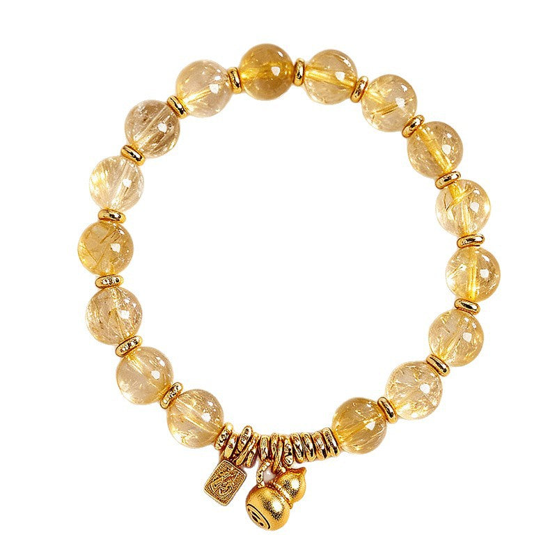 Citrine Crystal Gourd Bracelet