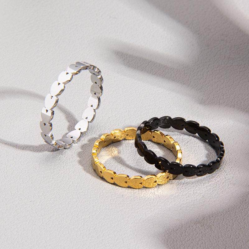 Infinite Love Titanium Steel Valentine's Day Couple Rings - Japanese Korean Style