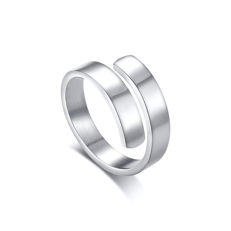 Personalized Blank Titanium Steel Ring for All Occasions