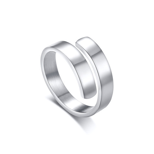 Personalized Blank Titanium Steel Ring for All Occasions