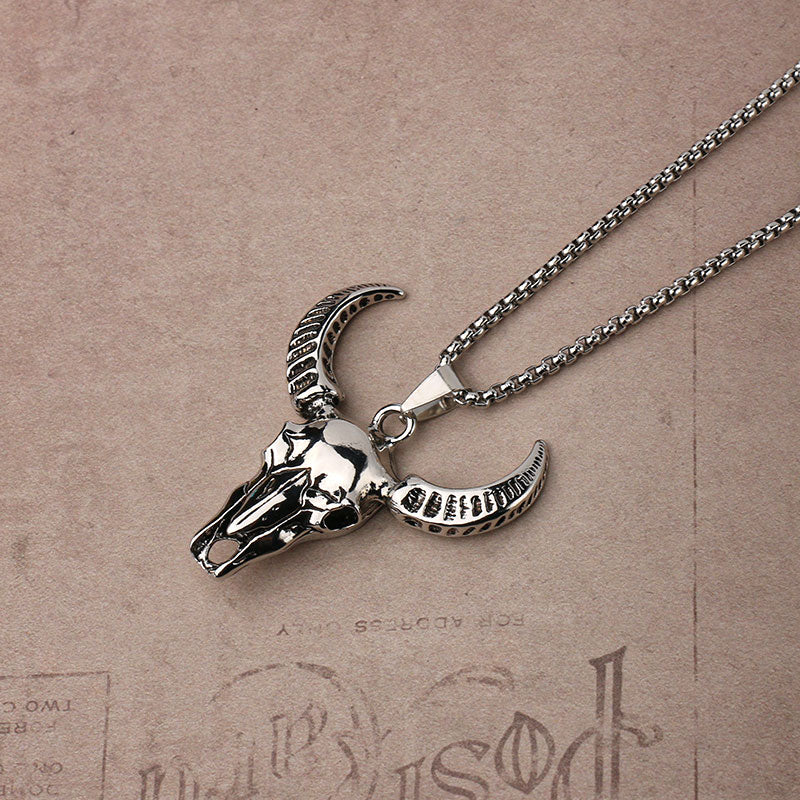 Vintage Boys Stainless Steel Pendant Necklace