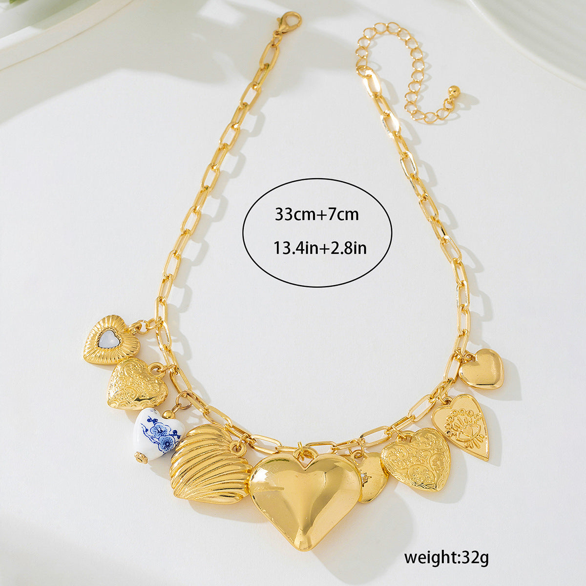 Planderful Vienna Verve Necklace – Exaggerated Multi-Element Metal Tassel Design