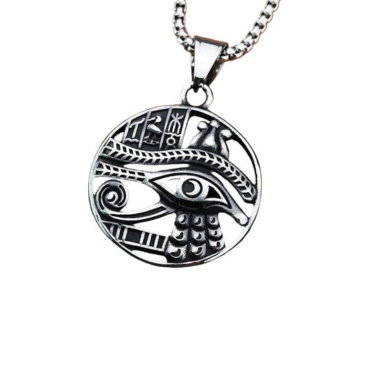 Vintage Eye of Horus Men's Pendant Necklace