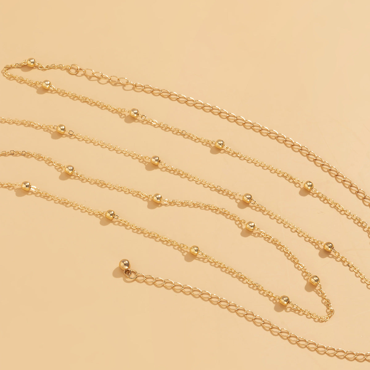 Creative Geometric Metal Bead Body Chain - Vienna Verve Collection