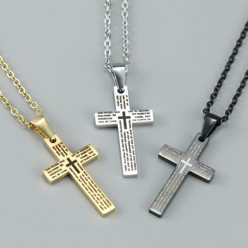 Cross Stainless Steel Necklace for Men
