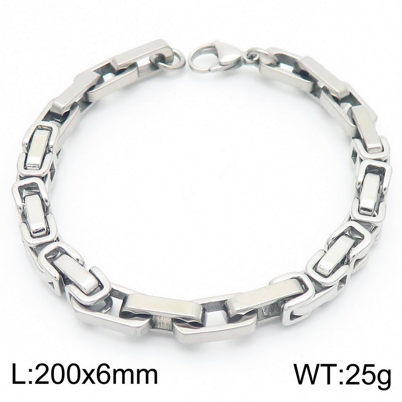 Planderful Everyday Genie Stainless Steel Men Bracelet 6mm
