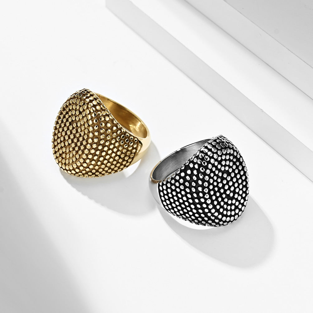 European And American Style Titanium Steel Ring For Men