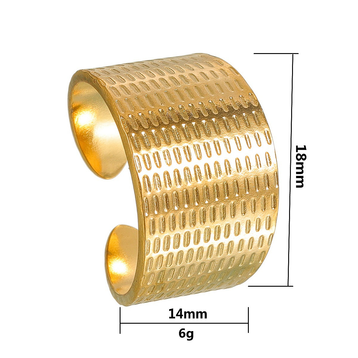 Adjustable Titanium Steel Ring For Women Bold Fade Resistant Statement Jewelry By Planderful Everyday Genie