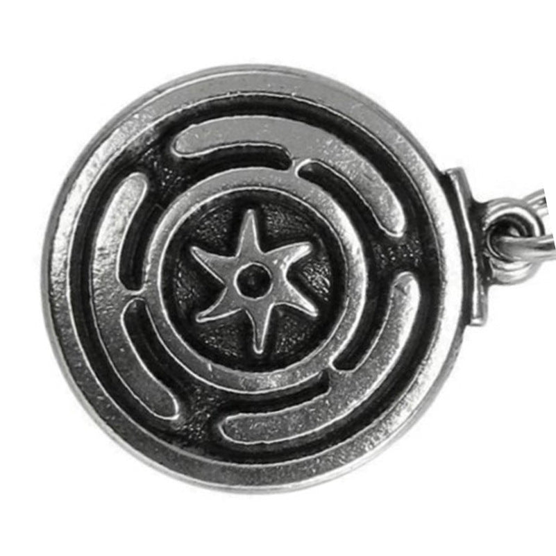 Retro Tarot Zinc Alloy Pendant with Norse Legacy Design