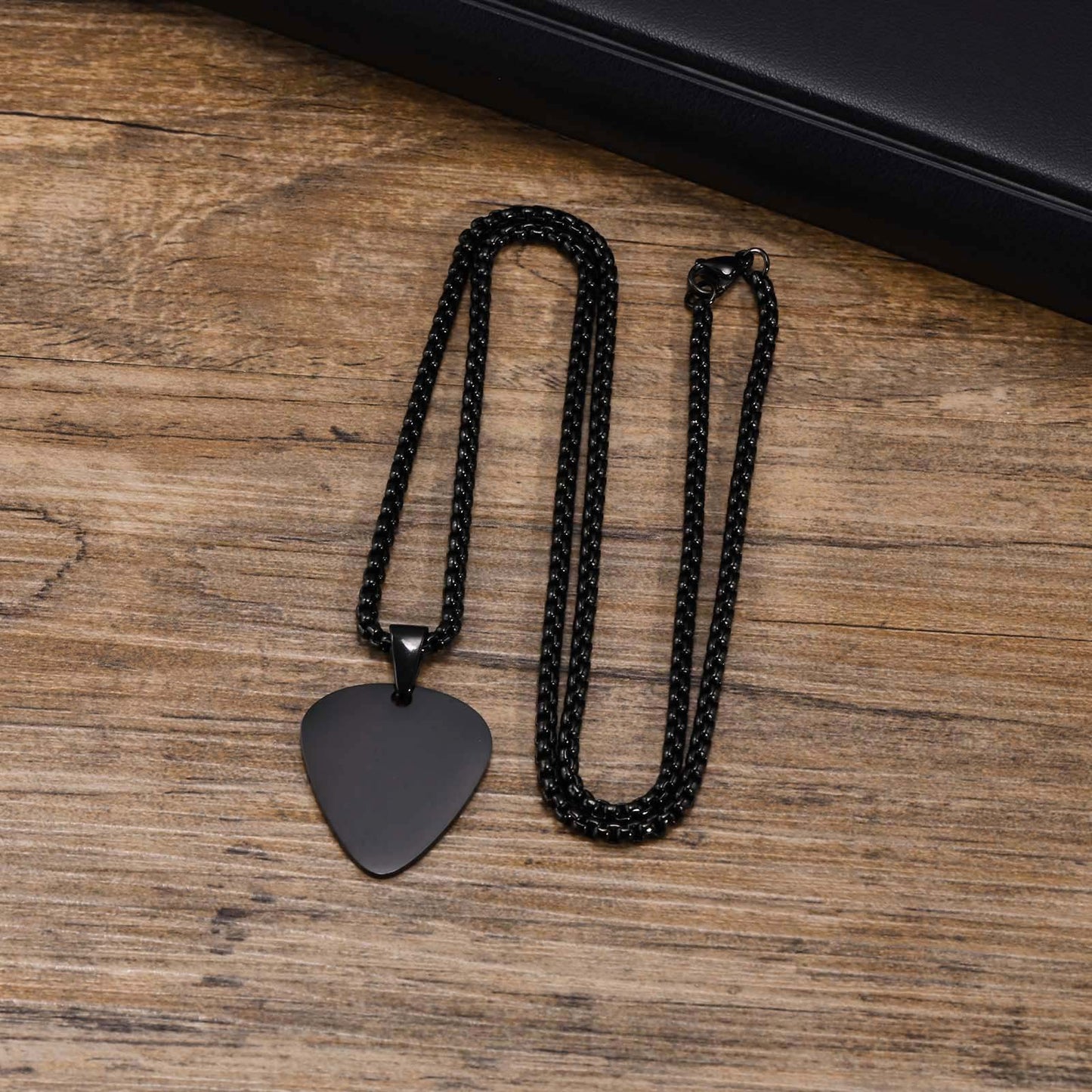 Planderful Shop Stainless Steel Guitar Pick Pendant For Men