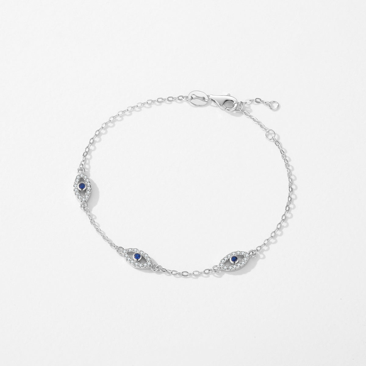 Everyday Genie Sterling Silver Zircon Bracelet - Niche Fashion Commuter Style