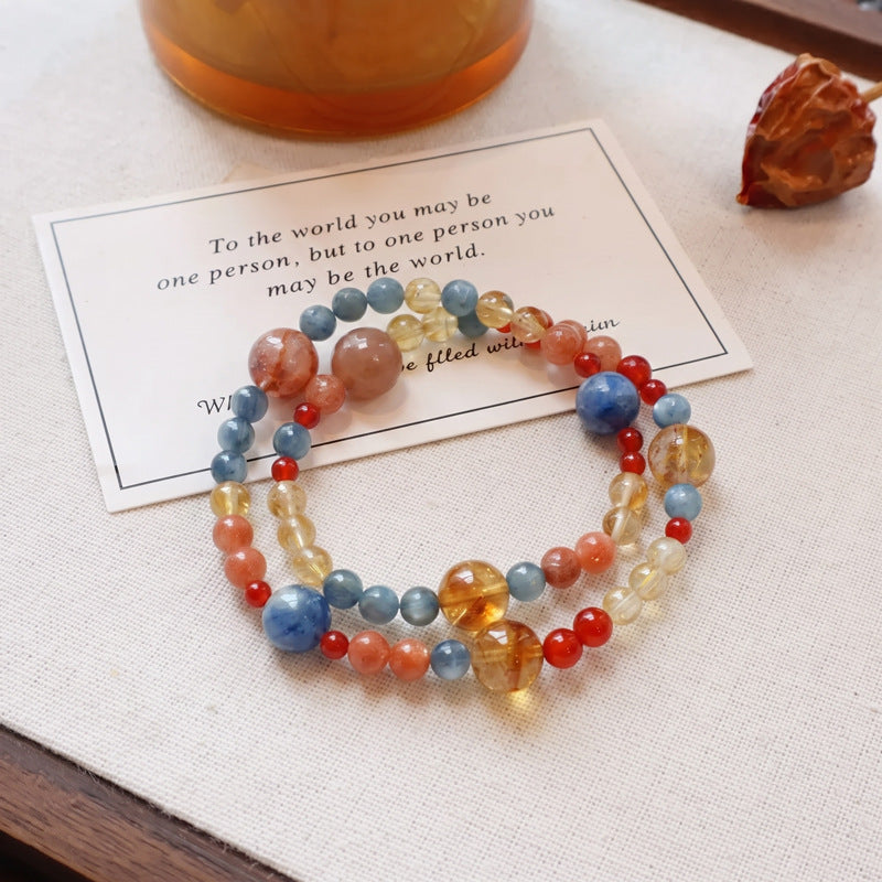 Aquamarine Crystal Bracelet