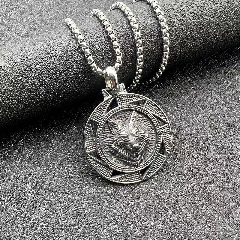 Steel Necklace - Vintage Unisex Retro Hip-Hop Streetwear Jewelry For Everyday Wear And Gifting