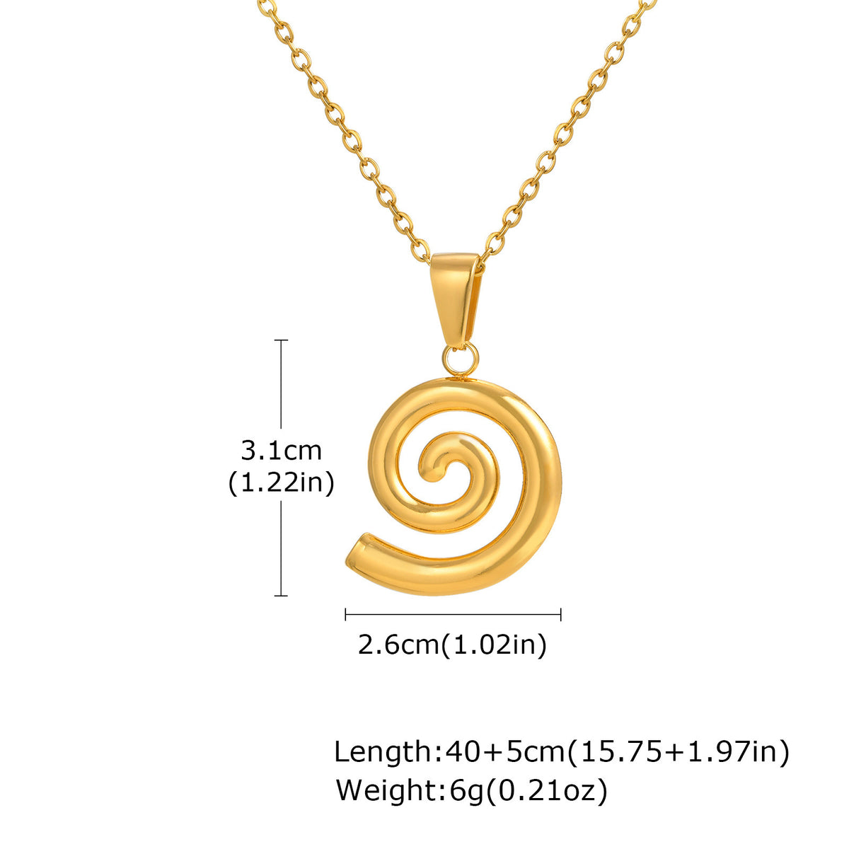 Flower Geometric Gold-Plated Stainless Steel Necklace