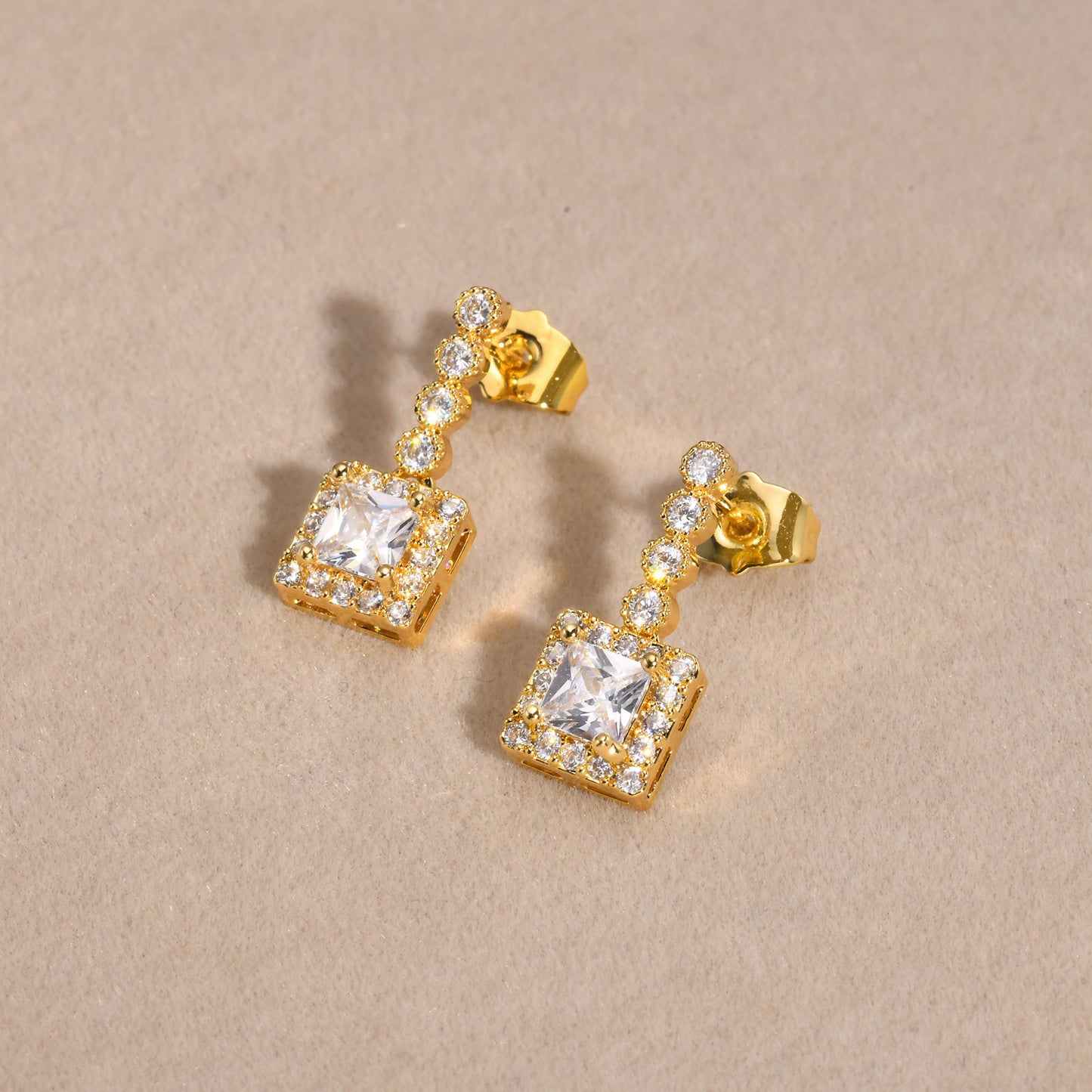 Earrings Zircon Earrings Gold Earrings Women's Fashion Jewelry Wholesale