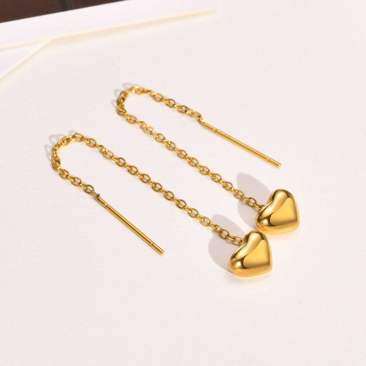 Stainless Steel Heart Earrings