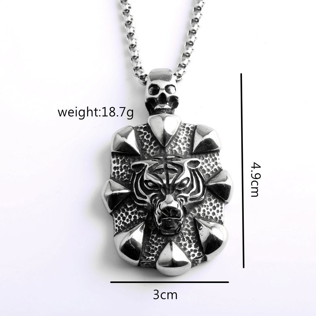 Punk Vintage Stainless Steel Men's Pendant Necklace