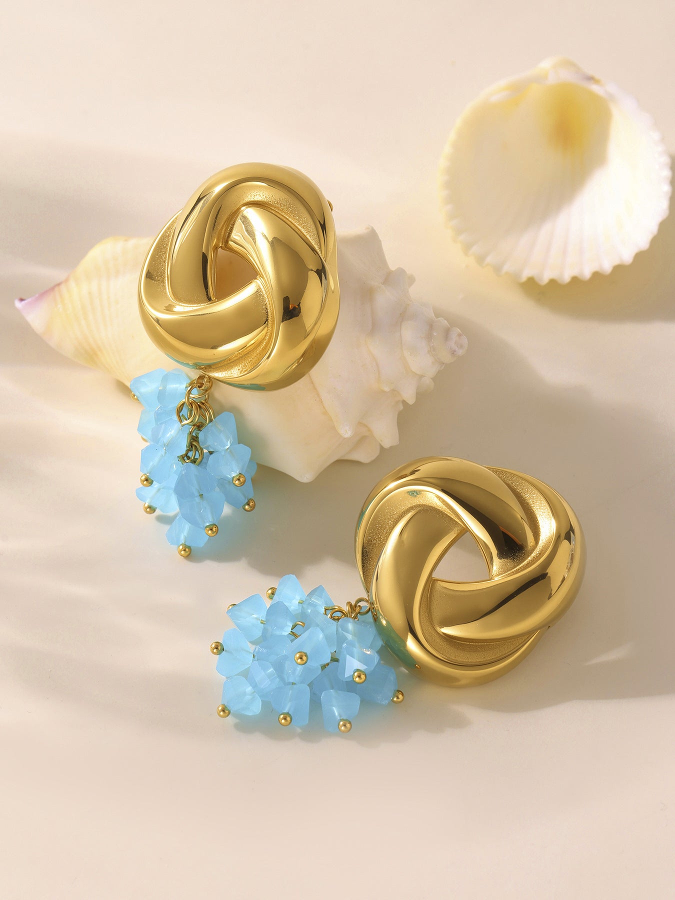 Planderful Geometric Tassel Stained Glass Earrings Women