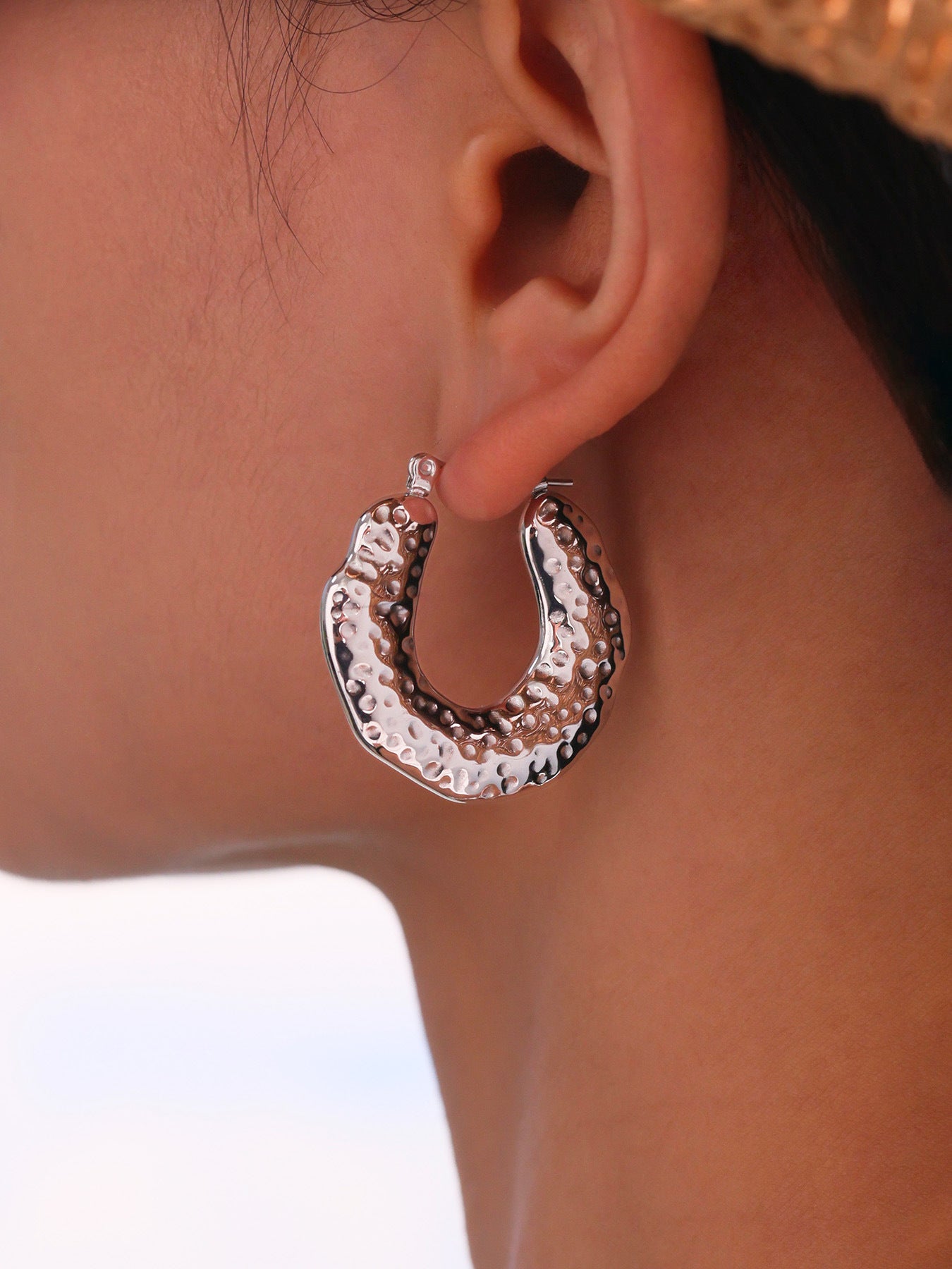 Planderful Genie Geometric Ring Earrings Women Gold Plated