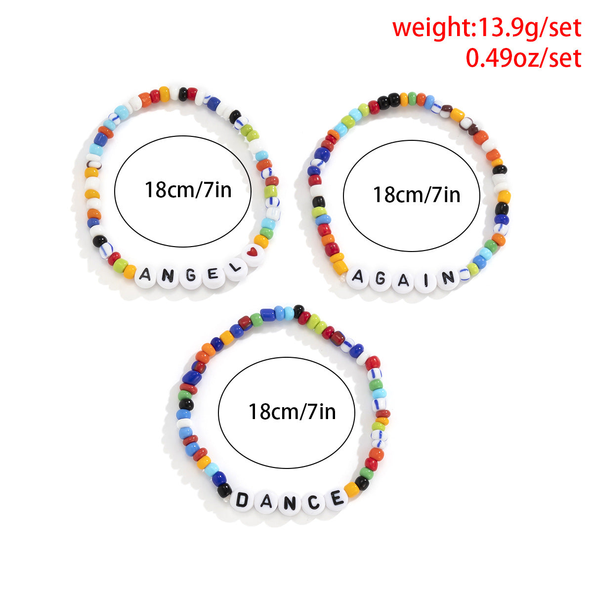 Planderful Vienna Verve Beaded Bracelet for Women Elastic Macaron Color Mix Statement Jewelry