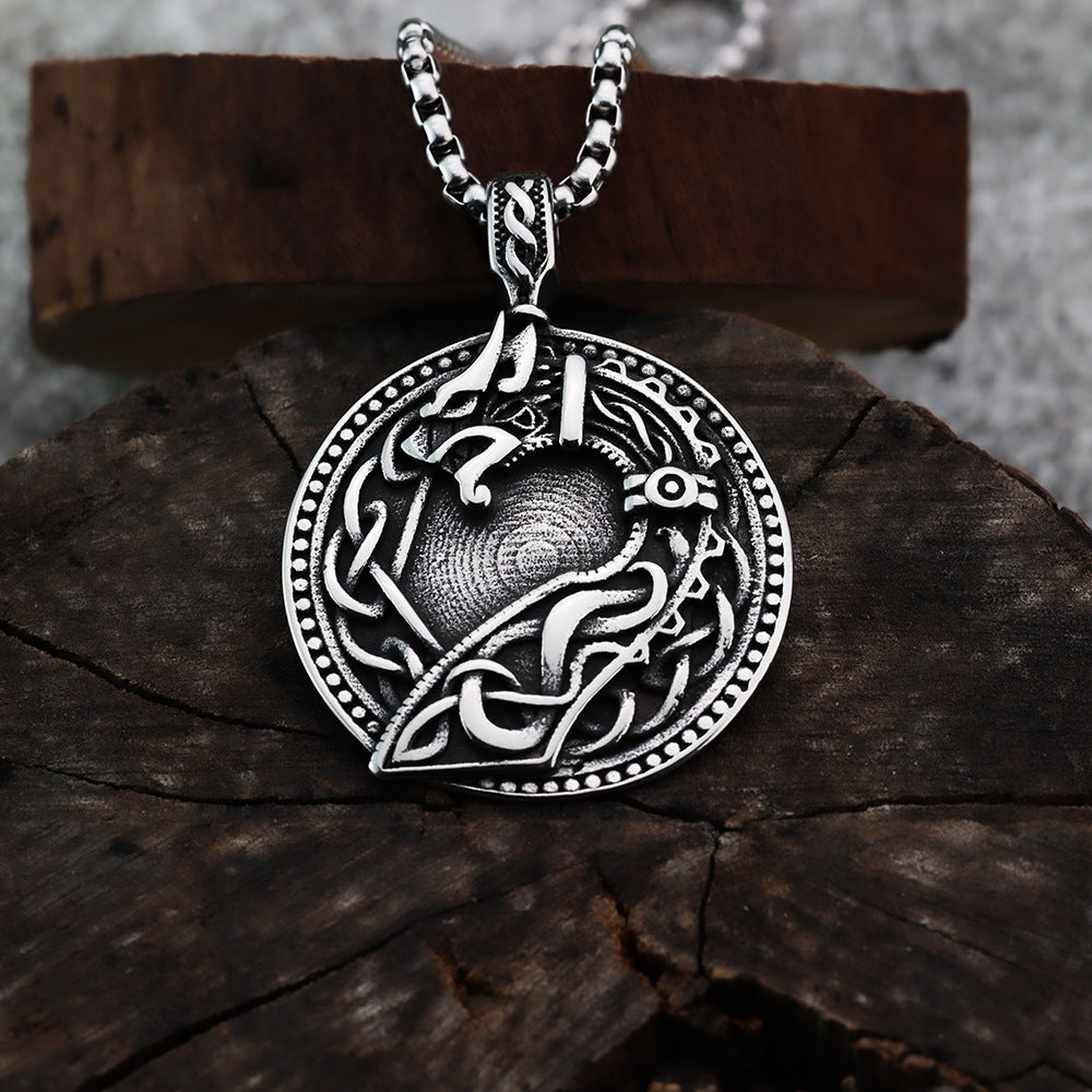 Cross-Border European and American Style Celtic Viking Pendant Necklace for Men
