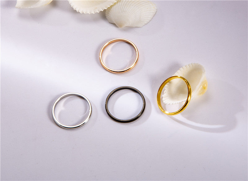 Planderful Everyday Genie Tungsten Gold Ring For Women Unisex Bold Durable Scratch Resistant
