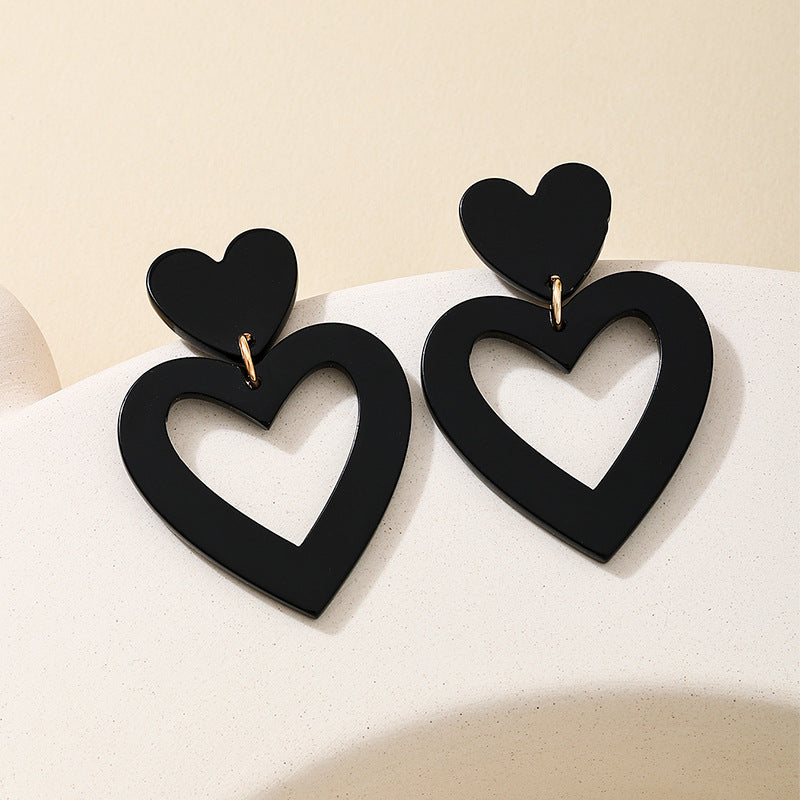 Planderful Vienna Verve Earrings – Personalized Acrylic Love Pendant Design