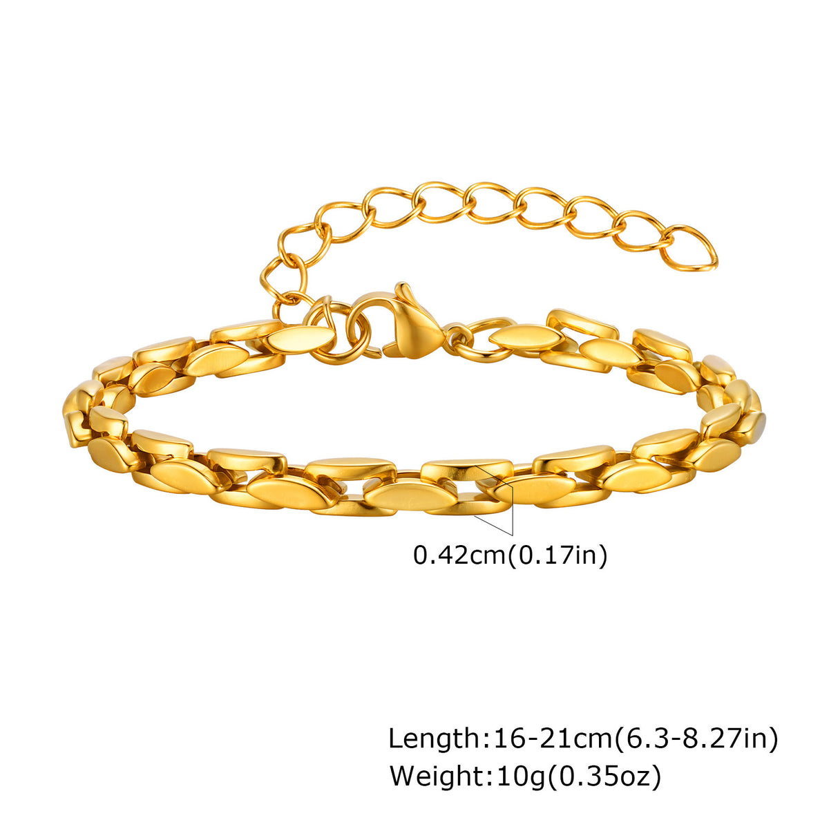Couple Bracelets Handmade Chain Stainless Steel Bracelet Unisex