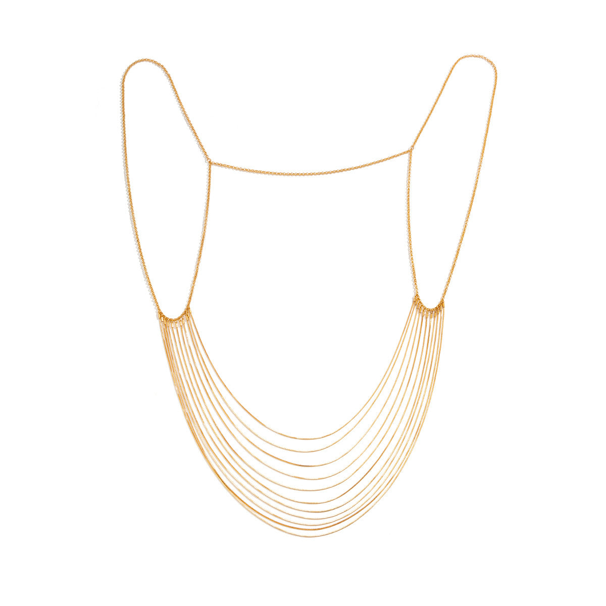 European and American Multi-Layer Snake Bone Chain Necklace