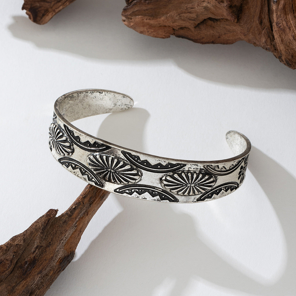 Fashionable Retro Black Lace Lotus Jewelry Set for Women