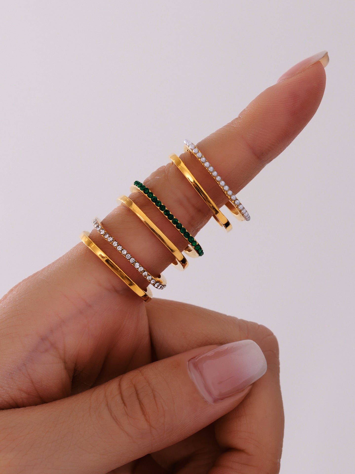 Planderful Personalized Zircon Ring For Women Open Index