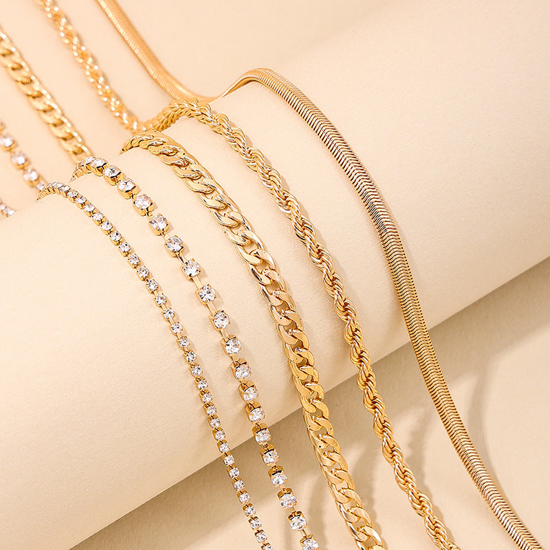 Punk Vibe Multi-Layer Necklace Set