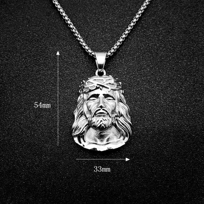 Planderful Everyday Genie Hip Hop Necklace Stainless Steel Avatar Pendant With Zircon For Men And Women