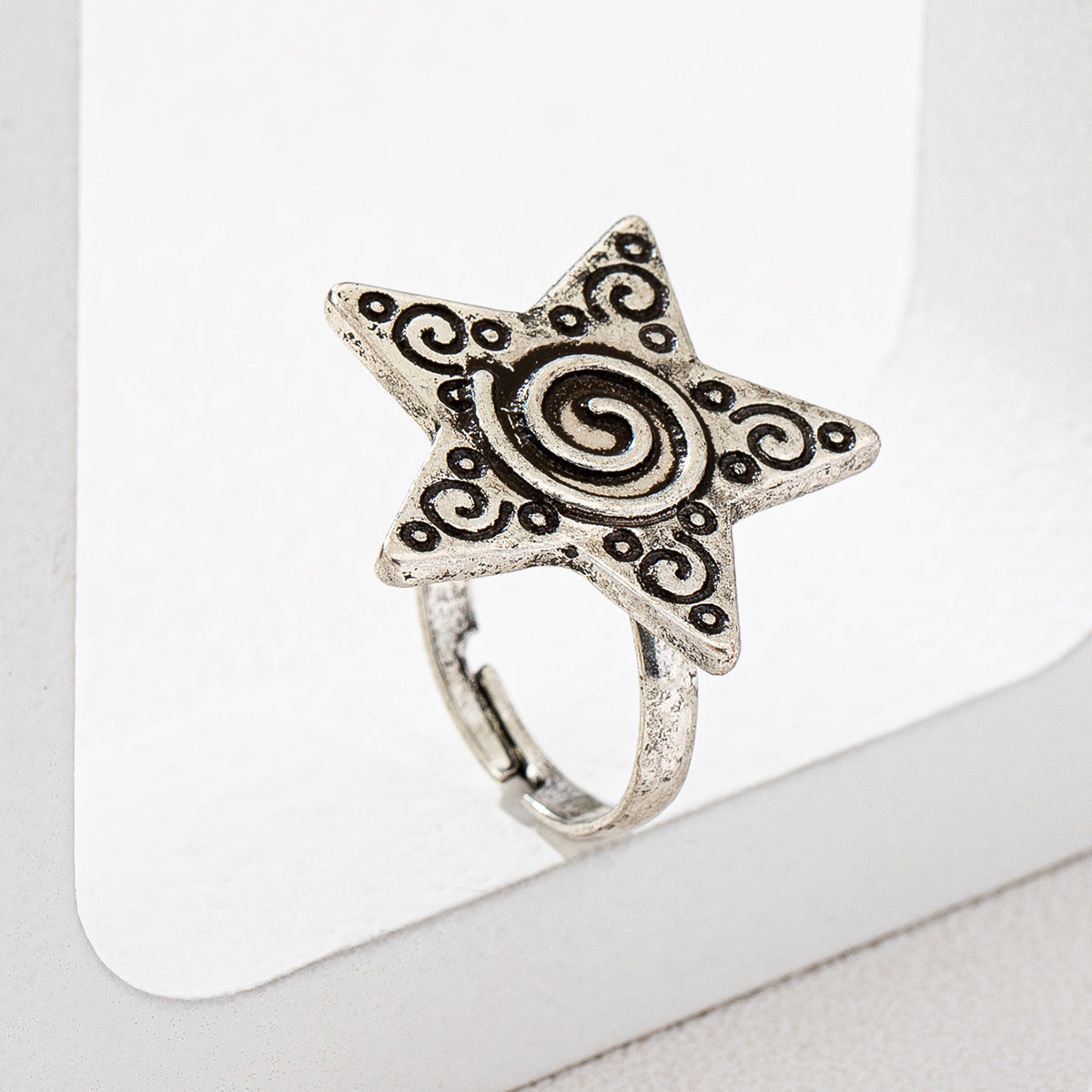 Retro American Independence Day Star Ring for Women