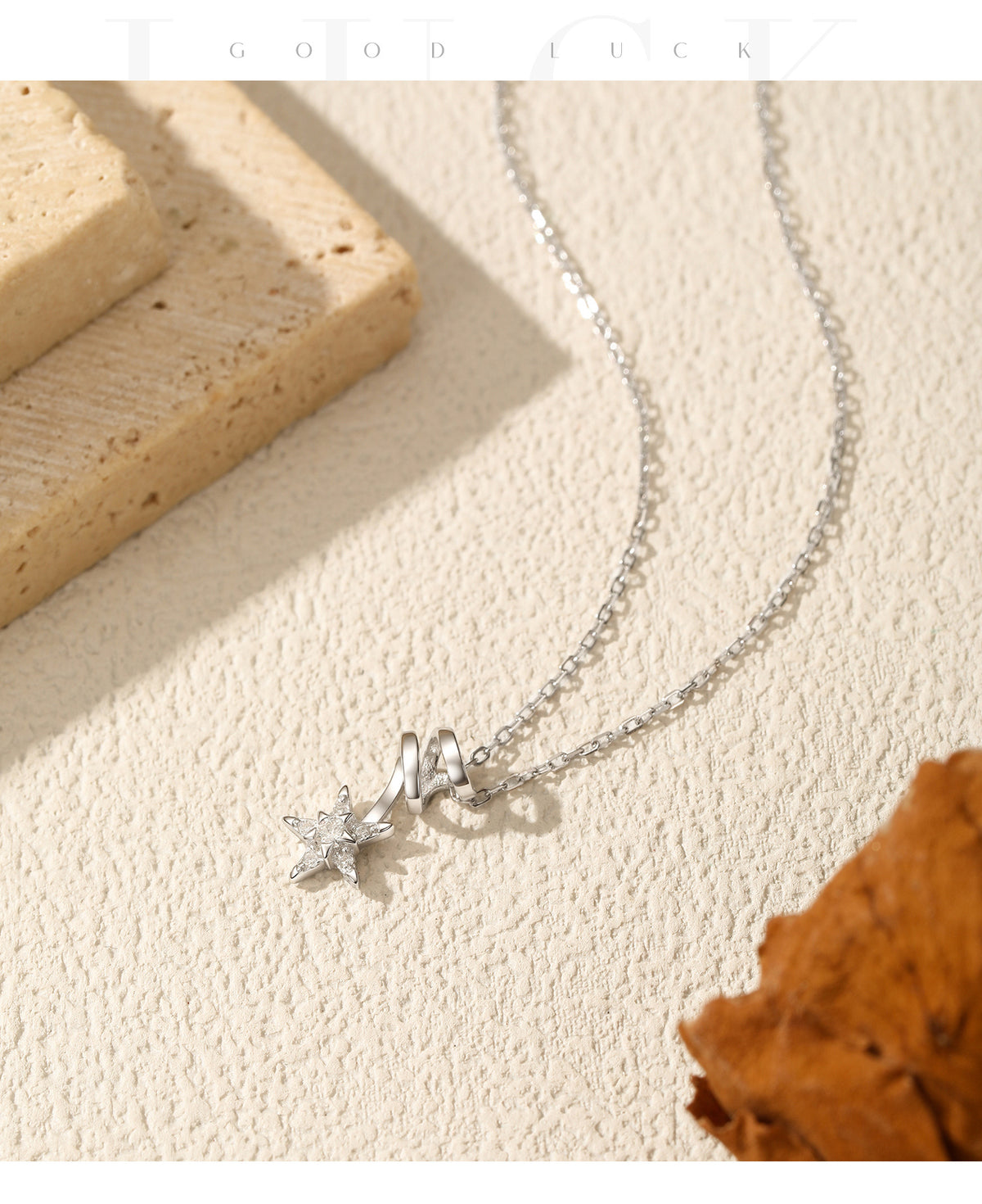 925 Sterling Silver Star Moissanite Necklace