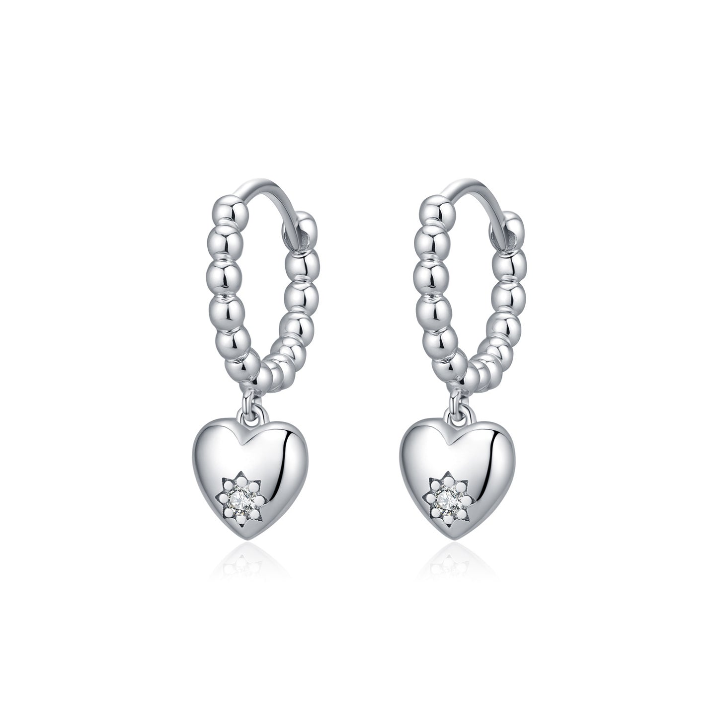 Planderful Everyday Genie Earrings – Elegant Sterling Silver with Zircon Accents