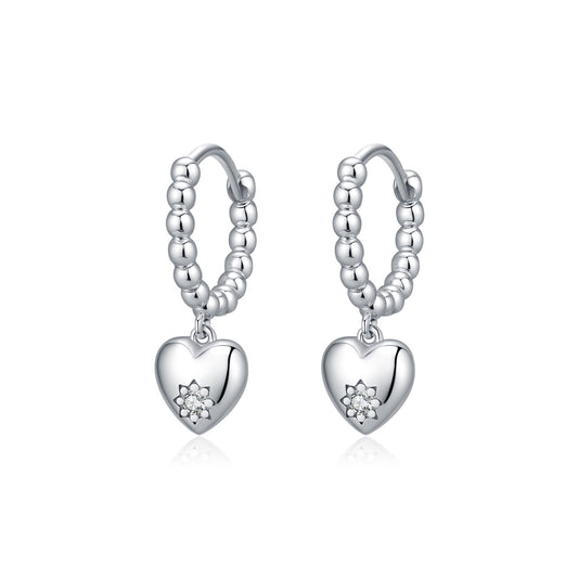 Planderful Everyday Genie Earrings – Elegant Sterling Silver with Zircon Accents