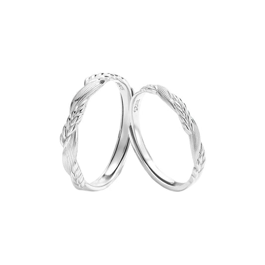 Minimalist Wheat S925 Sterling Silver Ring