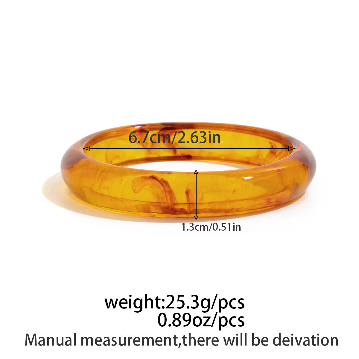 Planderful Vienna Verve Geometric Resin Bracelet For Women Bold Statement Jewelry