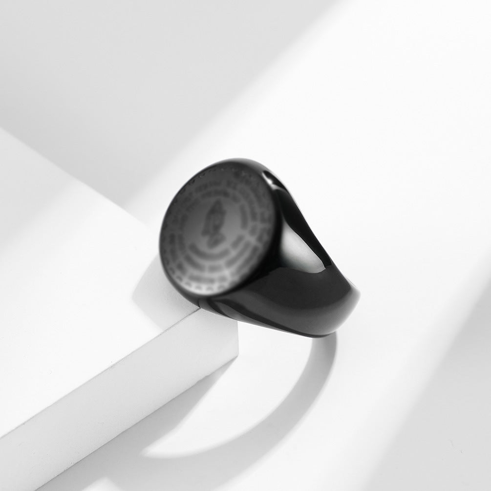 Stylish Titanium Steel Men's and Women's Rings Wholesale